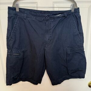 Nike Men's Navy Blue Cargo Shorts Size 36 GUC